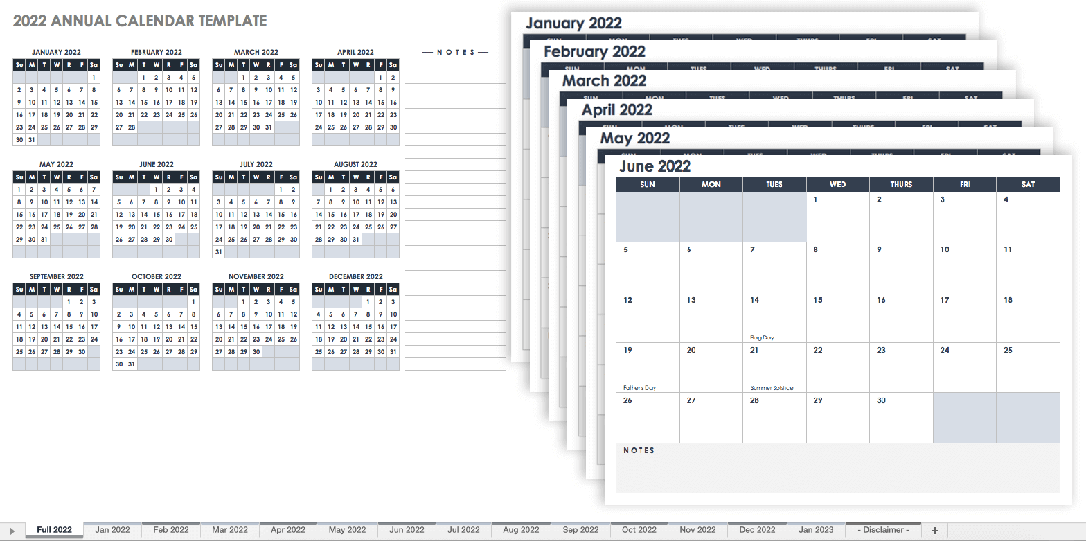 15 Free Monthly Calendar Templates Smartsheet