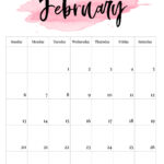 2022 Printable Calendar Watercolor Paper Trail Design