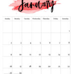 2022 Printable Calendar Watercolor Paper Trail Design
