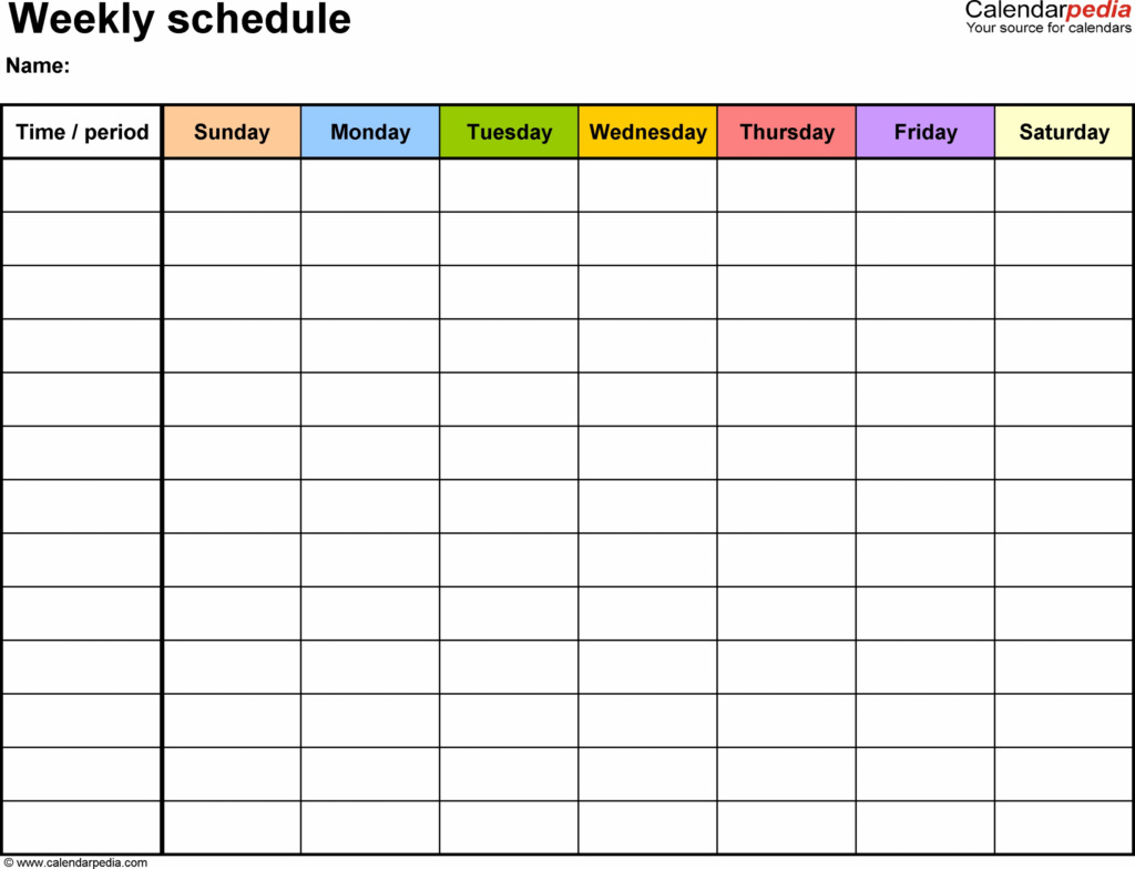 6 Week Blank Calendar Template Template Calendar Design Calendar 
