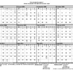 Blank Calendar 12 Months One Page Calendar Printable Free