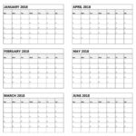 Blank Calendar 6 Months Calendar Template Printable