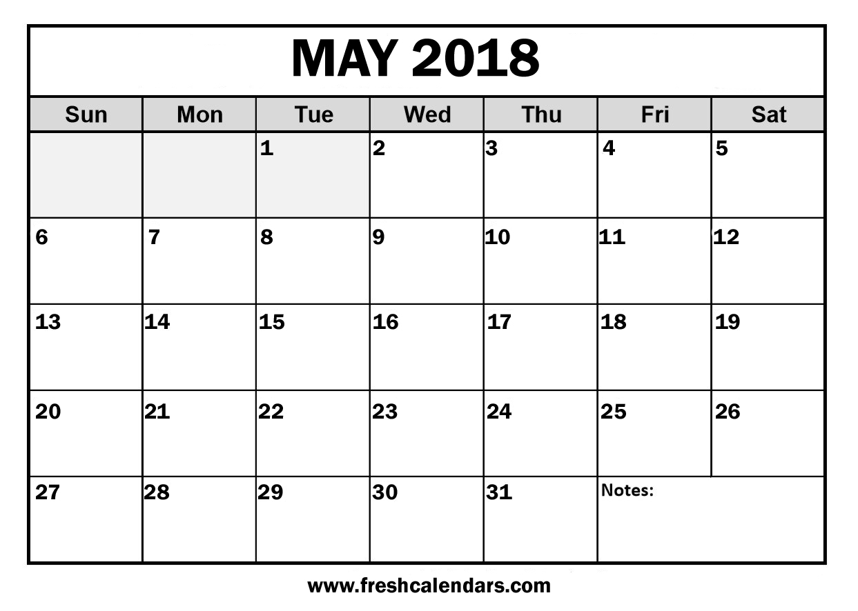 Free Printable Blank May Calendar 2022 - FreeBlankCalendar.com