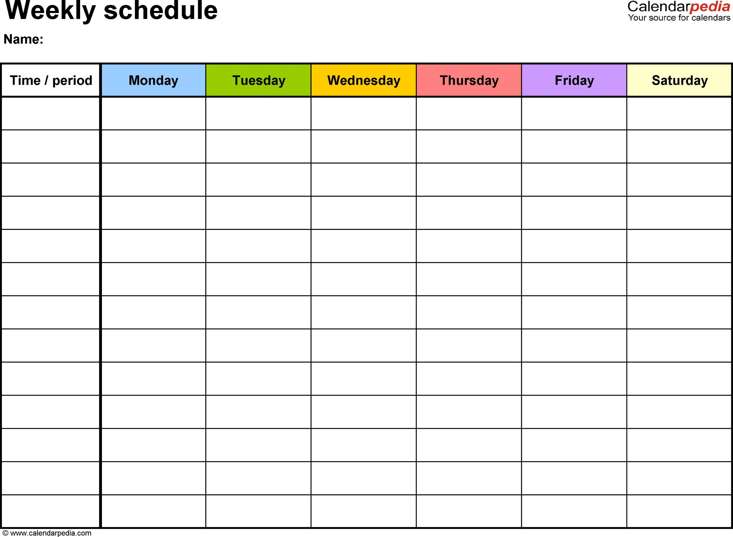 Free Printable Blank 6 Week Calendar