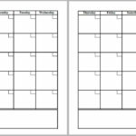 2 Page Monthly Calendar Blank Monthly Calendar Template Blank