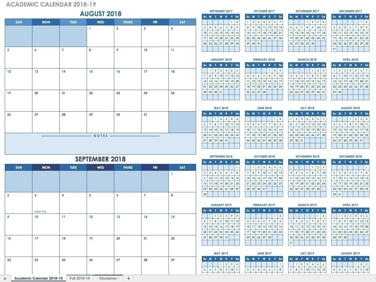 Blank Academic Calendar 2023/23 2024