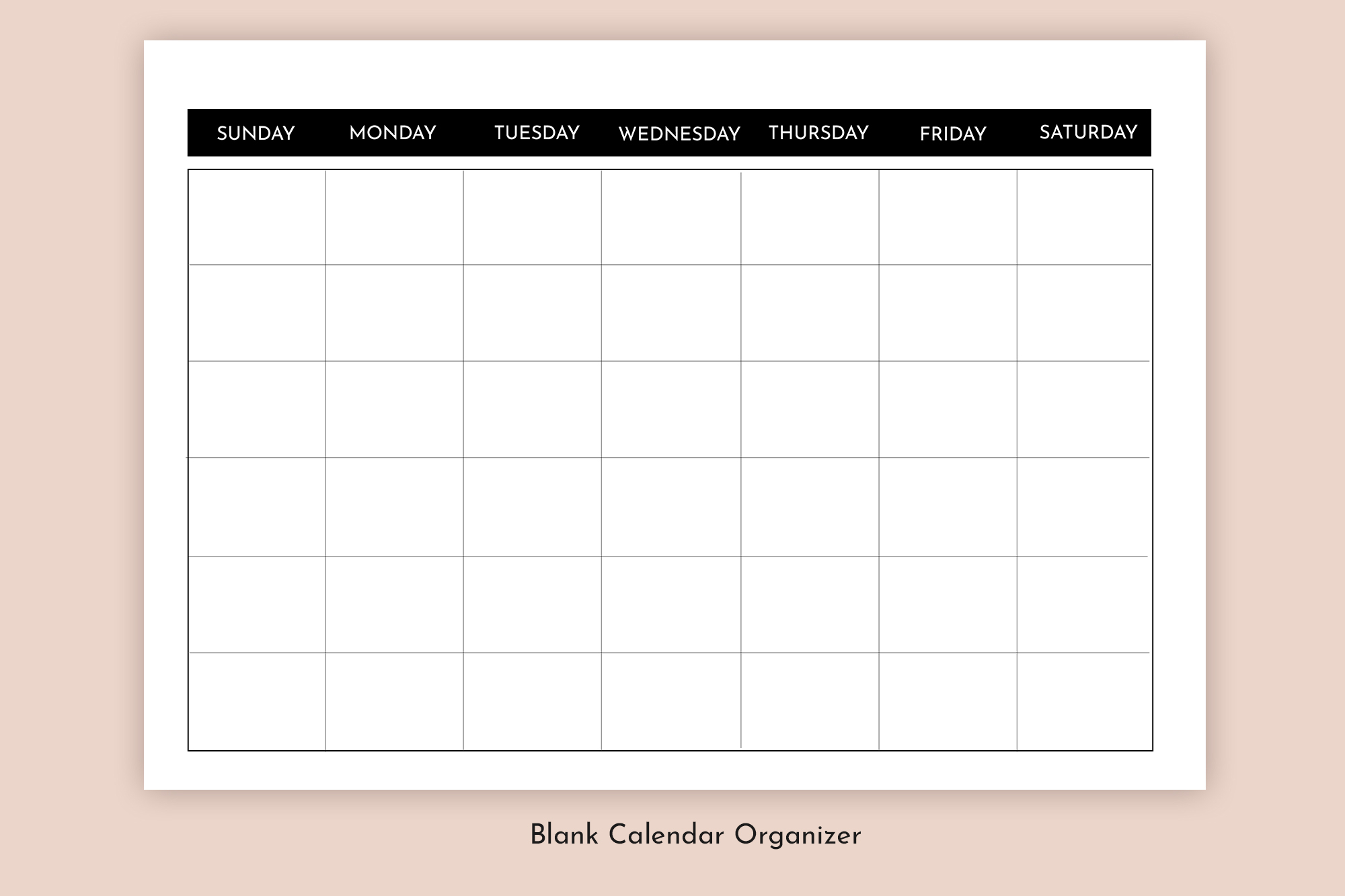 Free Printable Blank Calendar Page Pdf 2022
