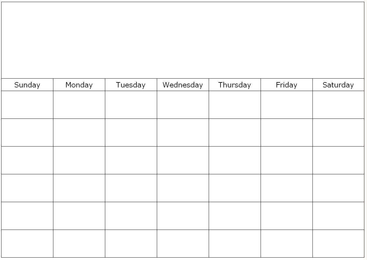 Free Printable Blank Calendar Month 2022