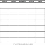 Free Printable Blank Calendar 2020