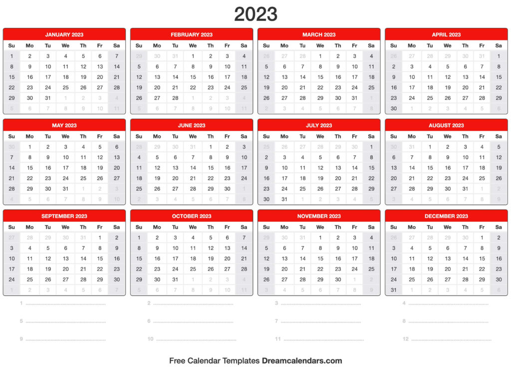 2023 Calendar