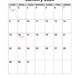 Free 2023 Calendar With Holidays