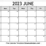 June 2023 Calendar Free Blank Printable Templates
