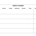 Weekly Planner Template Best Template Collection Weekly Calendar