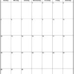 February 2023 Vertical Calendar Portrait