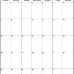 March 2023 Vertical Calendar Portrait